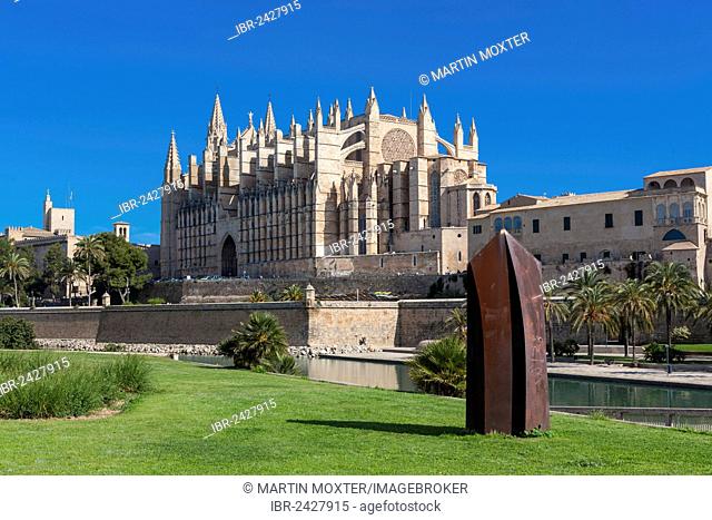 La Seu Cathedral, historic town centre, Palma de Majorca, Majorca, Balearic Islands, Spain, Europe