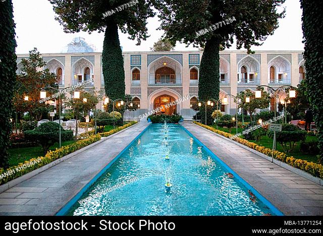 Hotel Abbasi, Persian Garden in Isfahan, Iran