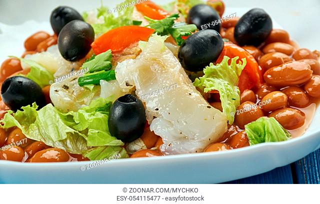Empedrat - Catalan salt cod and white bean salad