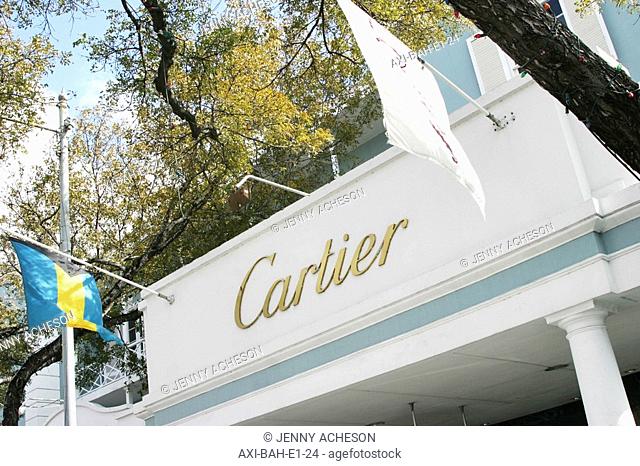 Cartier Store, Nassau, Bahamas, Stock 