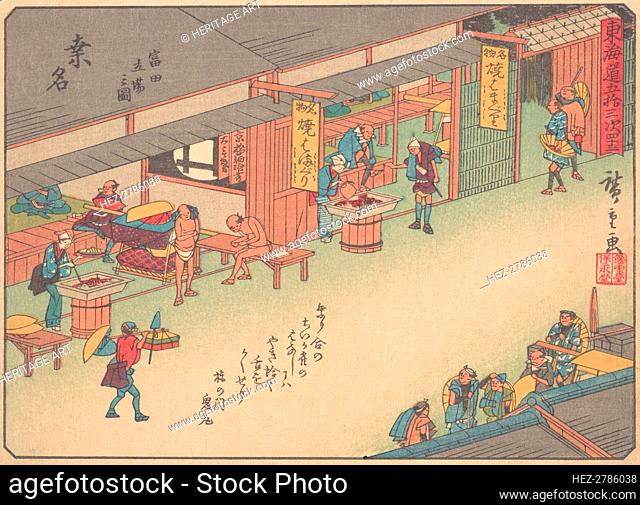 Kuwana, from the series The Fifty-three Stations of the Tokaido Road, early .., early 20th century. Creator: Ando Hiroshige