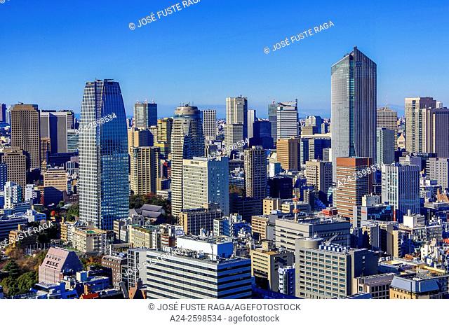 Japan, Tokyo City, Minatu Ku District Skyline