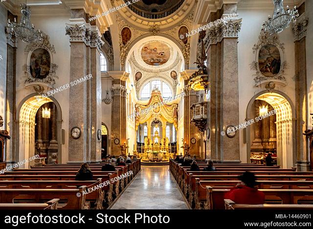 Baroque Basilica of St. Mang in Kempten, Allgäu, Bavaria, Germany