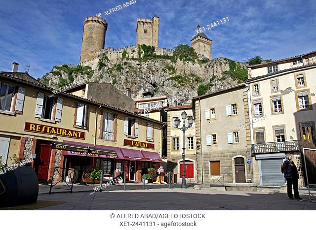 Square, Castle of Foix, Ariege, France