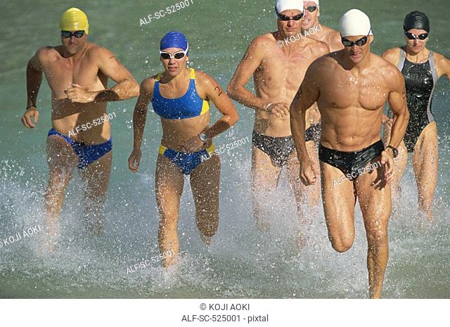 Triathloners Running out of Water
