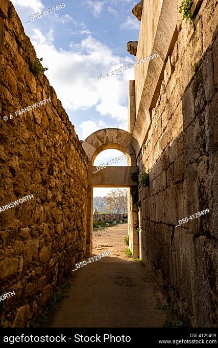 Amman, Jordan, An arched passage at the Amman Citadel