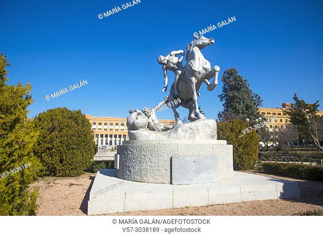 Los Portadores de la Antorcha, sculpture by Anna Hyatt Huntington. Ciudad Universitaria, Madrid, Spain