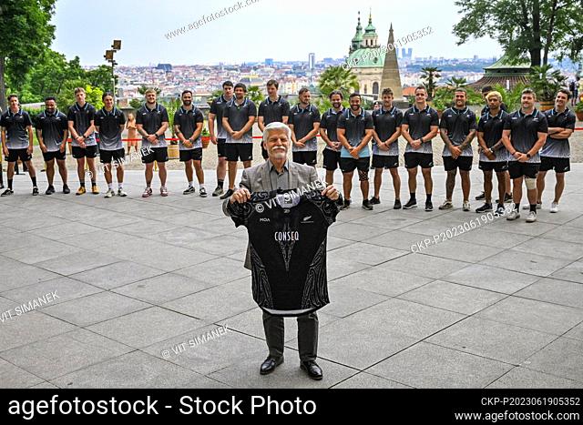 President Petr Pavel receives delegation of New Zealand's rugby players on 30th anniversary of establishment of diplomatic contacts between the Czech Republic...