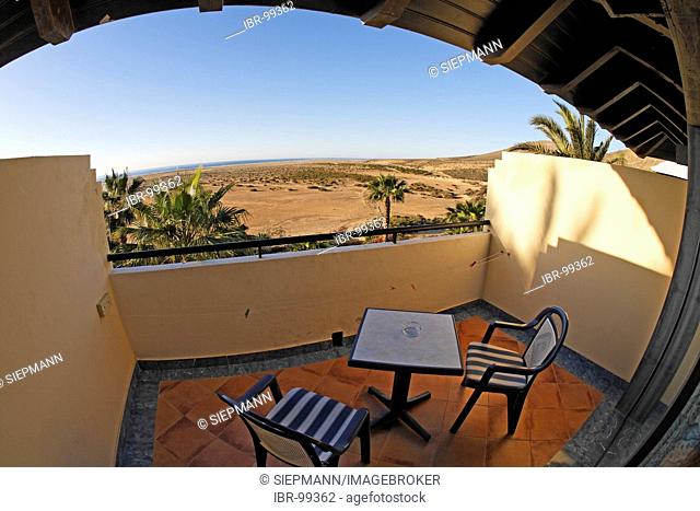 Balcony - Hotel Sol Gorriones , Playa de Sotavento , Jandia , Fuerteventura , Canary Islands