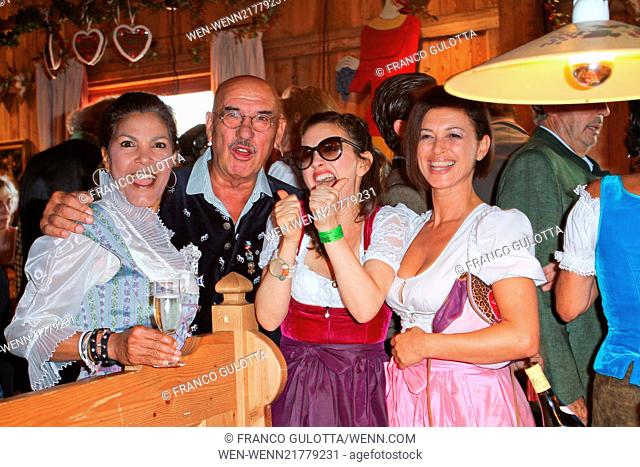 Sauerland boxing promoter's party at Weinzelt tent during the 2014 Oktoberfest (Wiesn) Featuring: Shirley Retzer, Otto Retzer, Viktoria Lauterbach