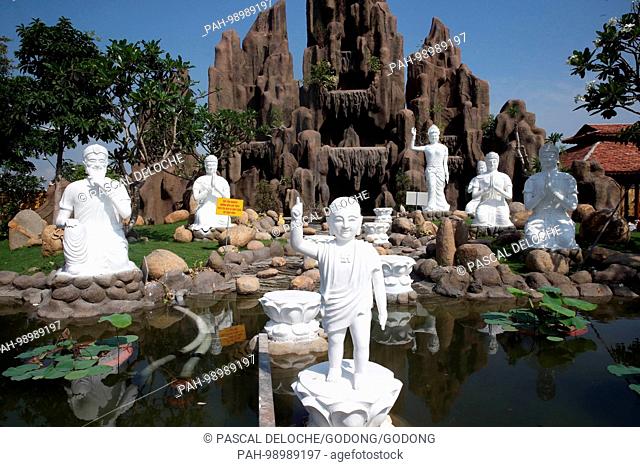Chua Thien Lam Go buddhist pagoda. Prince Siddhartha Gautama, Buddha as a child. Thay Ninh. Vietnam. | usage worldwide. - Tay Ninh/Tay Ninh/Vietnam