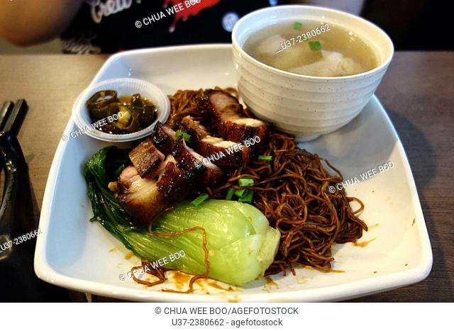 Noodle with char siew barbecued pork