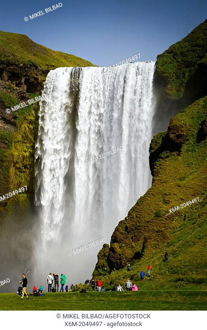 Skogafoss waterfall. Iceland, Europe