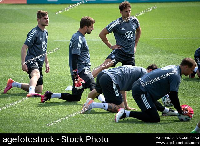 12 June 2021, Bavaria, Herzogenaurach: Football: European Championship, national team, training at the Adi Dassler sports ground
