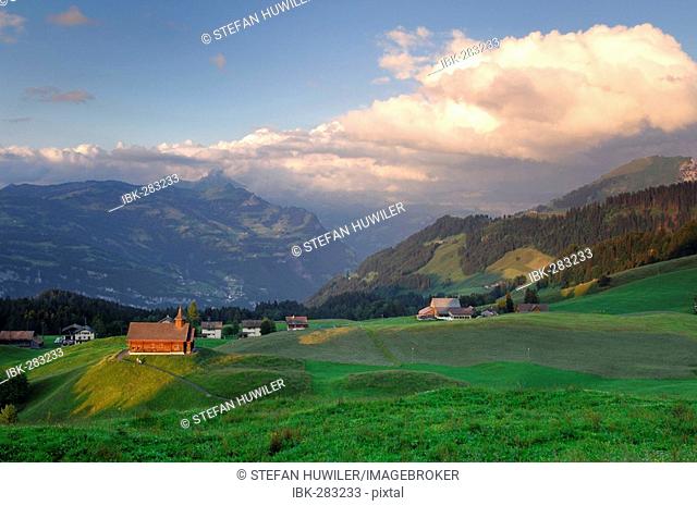 Mountain church on the Stoos near Morschach, Central Switzerland, Switzerland