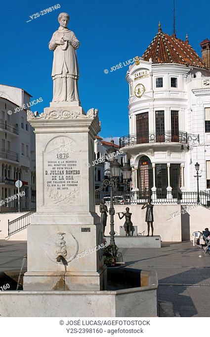 Marques de Aracena square, Aracena, Huelva province, Region of Andalusia, Spain, Europe