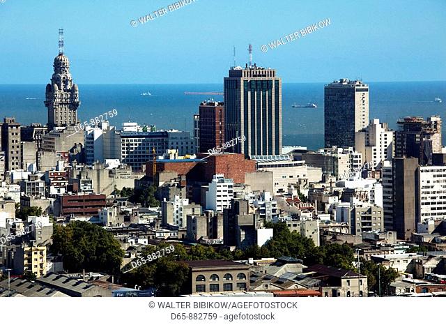 City view from Torre Antel tower, Montevideo, Uruguay