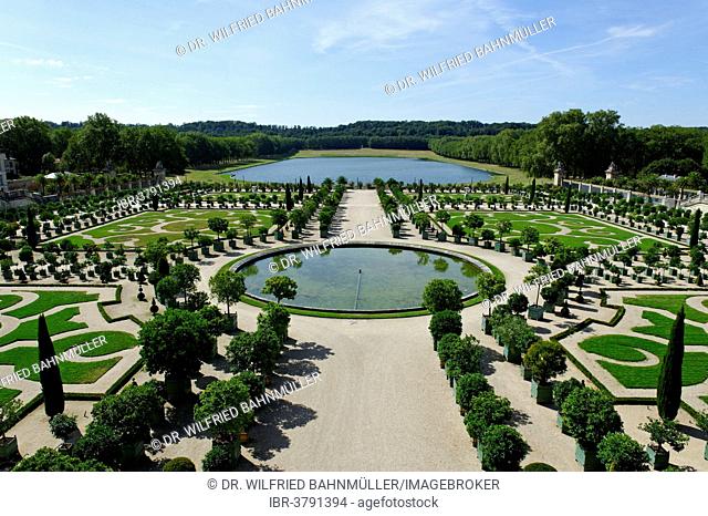 Orangery on the south side, Palace of Versailles, UNESCO World Heritage Site, Département Yvelines, Region Ile-de-France, France
