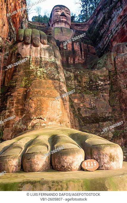 Leshan Giant Buddha, the largest stone Buddha in the world Sichuan, China
