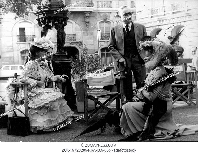 Apr. 23, 1968 - Nice, France - Actress KATHARINE HEPBURN acting with co-stars GIULIETTA MASSINA and CLAUDE DAUPHIN in a scene from the film