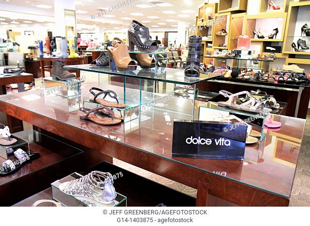 Florida, Boca Raton, Town Center at Boca Raton, shopping, mall, for sale, retail display, Bloomingdale's, shoes