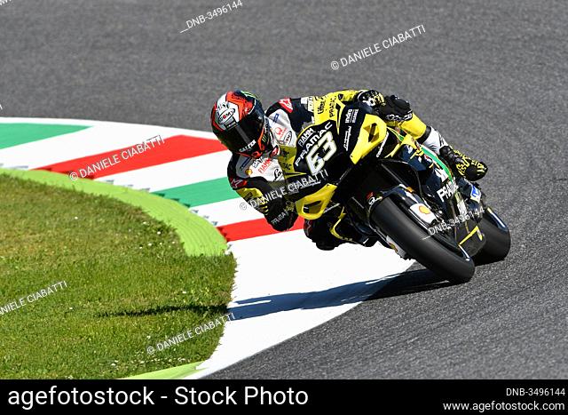 Mugello - ITALY, 30 May 2019: Italian Ducati Alma Pramac Team Rider Francesco Bagnaia in action at 2019 GP of Italy of MotoGP on May 2019 in Italy