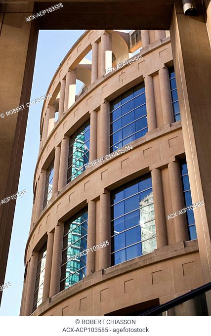 Architectural detail of the Vancouver Public Library's Central Branch, Vancouver, British Columbia, Canada