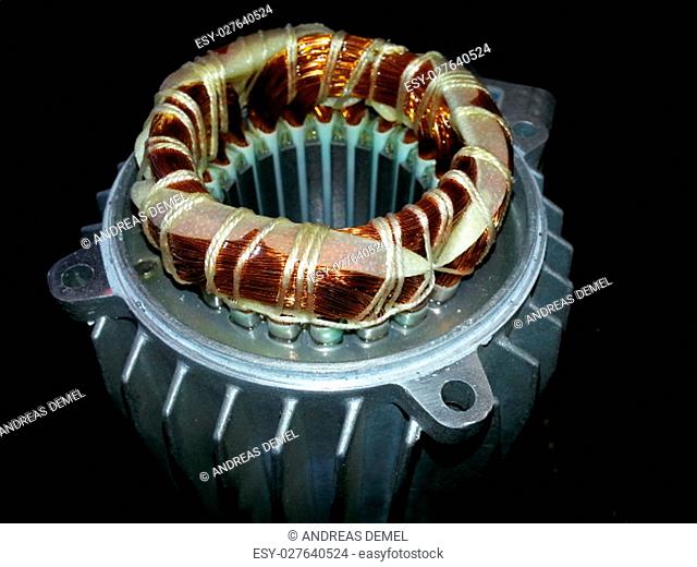 Stator with winding of an electrical motor