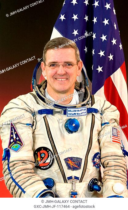 Astronaut William S. McArthur, Jr., Expedition 12 commander and NASA Space Station science officer, attired in a Russian Sokol suit
