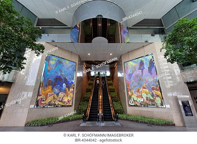 Foyer in the IFC, International Finance Centre, District Central, Hong Kong Island, Hong Kong, China