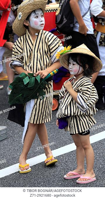 Japan, Tokyo, Shinjuku Eisa Matsuri, festival, people, children,