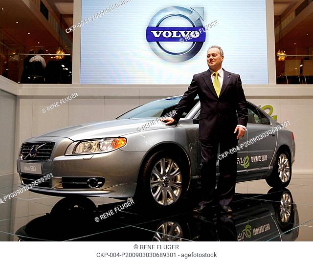 Stephen Odell, president and CEO of Volvo Car Corp , during the presentation of new Volvo S 80 at the 79th International Motor Show in Geneve, Tuesday, March 3