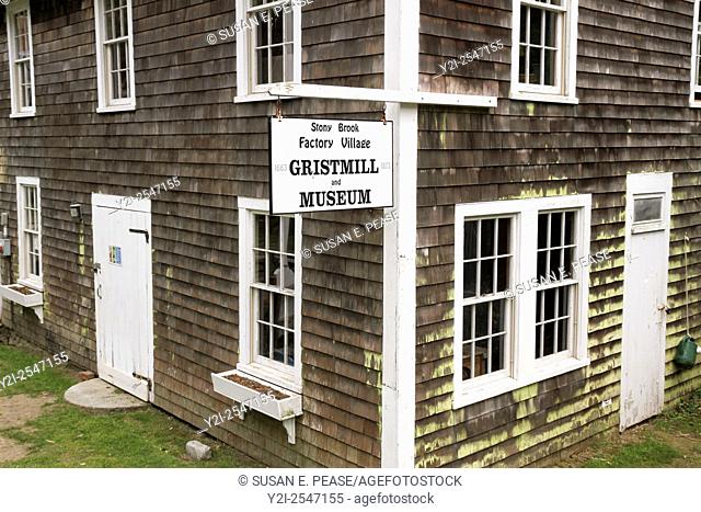 Stony Brook Factory Village Gristmill and Museum, Brewster, Massachusetts, United States, North America