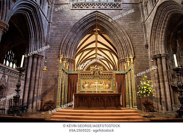 Altar; Cathedral Church, Chester; England; UK