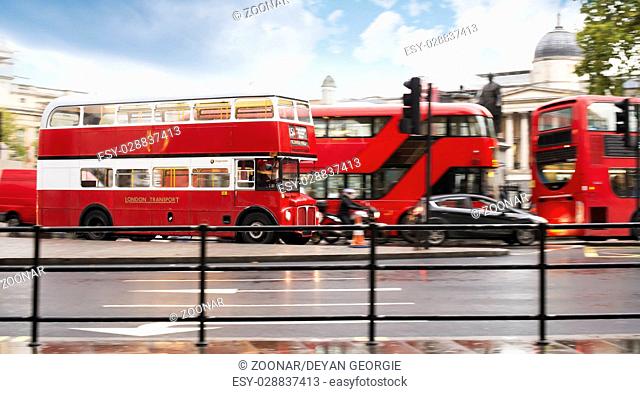 Red bus in London