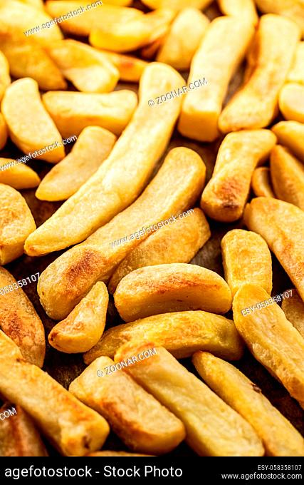 Big french fries. Fried potato chips