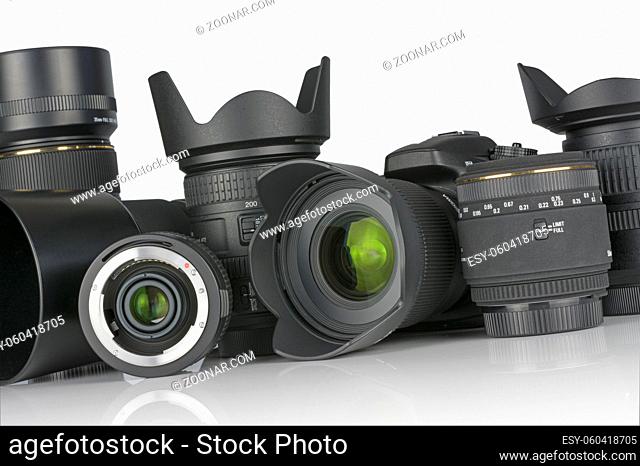 Isolated DSLR, lenses and teleconverters