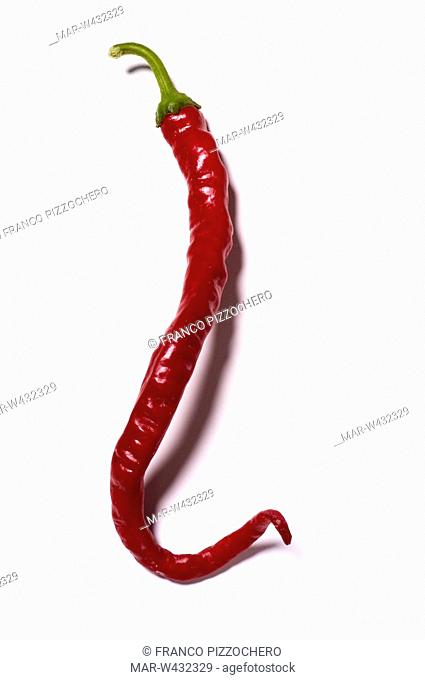 Red Chilli Pepper On White Background Stock Photos And Images Agefotostock