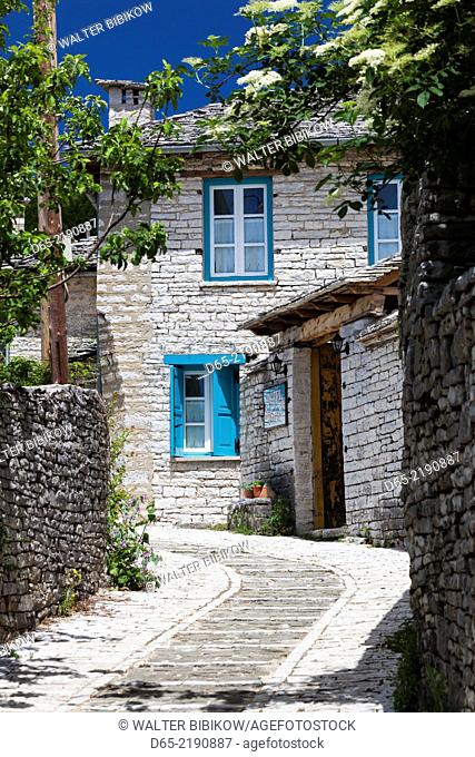 Greece, Epirus Region, Zagorohoria Area, Vikos Gorge, village of Monodendri