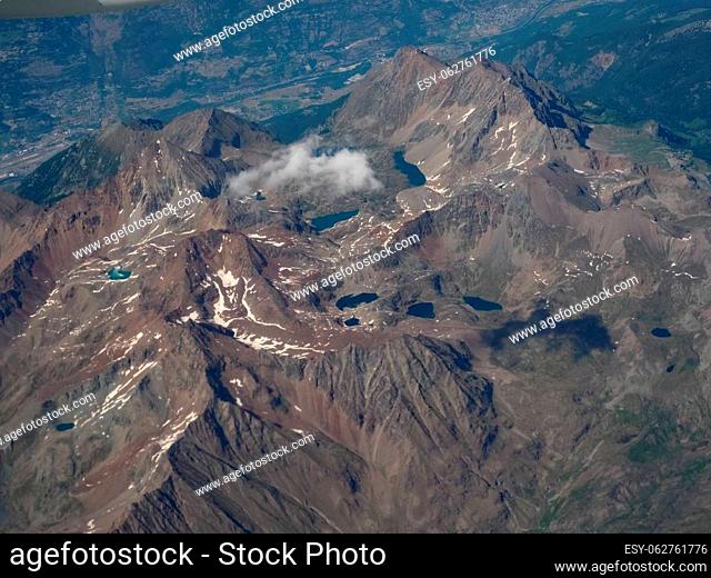 aerial view of Valle d Aosta translation Aosta Valley