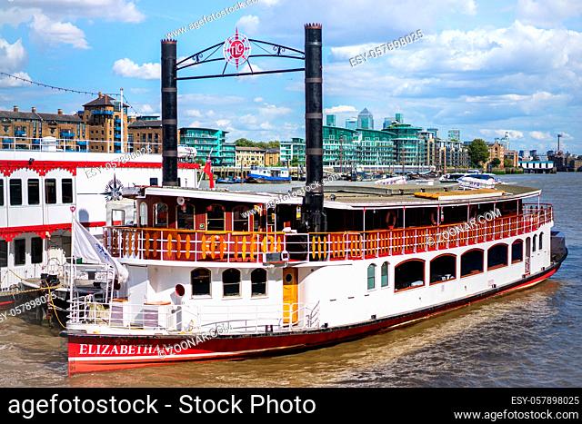 The Elizabethan Moored on the River Thames