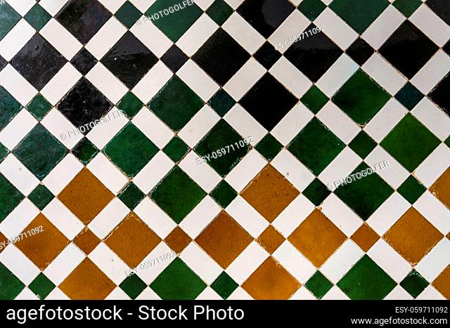 SEVILLE, ANDALUSIA, SPAIN, MAY, 22, 2017 : interiors and details of Seville Alcazar, may 22, 2017, in Seville, andalusia, spain