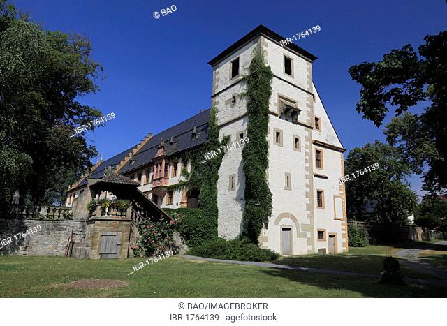 Kloster Maria Bildhausen abbey at Muennerstadt, Landkreis Bad Kissingen district, Lower Franconia, Bavaria, Germany, Europe