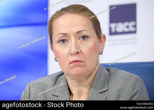 RUSSIA, MOSCOW - DECEMBER 18, 2023: Viktoria Stepanenko, deputy director of the corporate relations department at the Bank of Russia