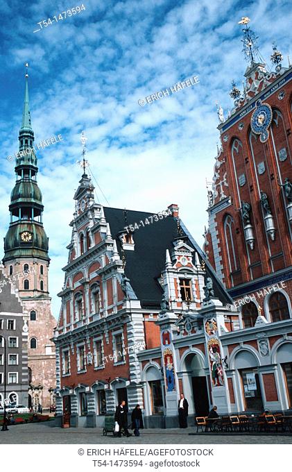 House of Blackheads and St Peter's Church, Riga