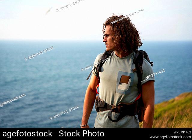 nature, sea, on the move, backpacker
