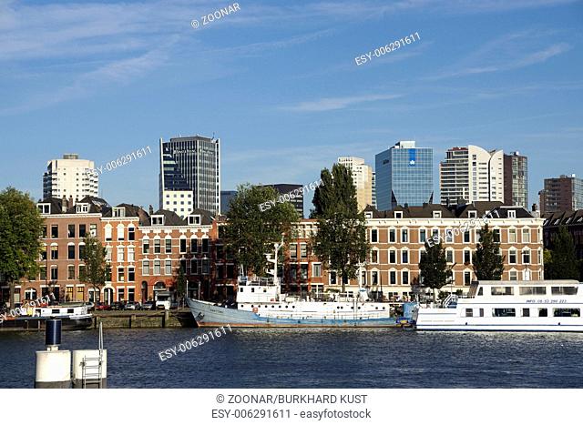 Skyline in Rotterdam, Stadsdriehoek and Noordereil