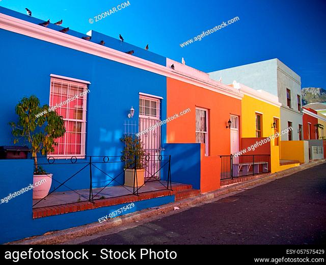 Bo Kaap, district in Cape Town, South Africa. Very famous area in the city centre and popular with the tourist's