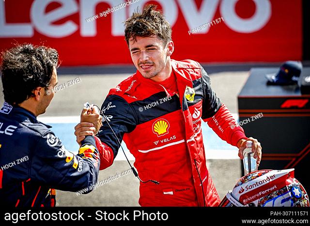 #11 Sergio Perez (MEX, Oracle Red Bull Racing), #16 Charles Leclerc (MCO, Scuderia Ferrari), F1 Grand Prix of France at Circuit Paul Ricard on July 23