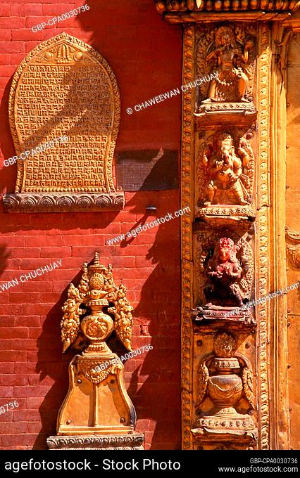 The Golden Gate or Sun Dhoka, marks the entry to the Taleju Temple within the palace complex. The gate was built in 1753 by Ranajita Malla (r